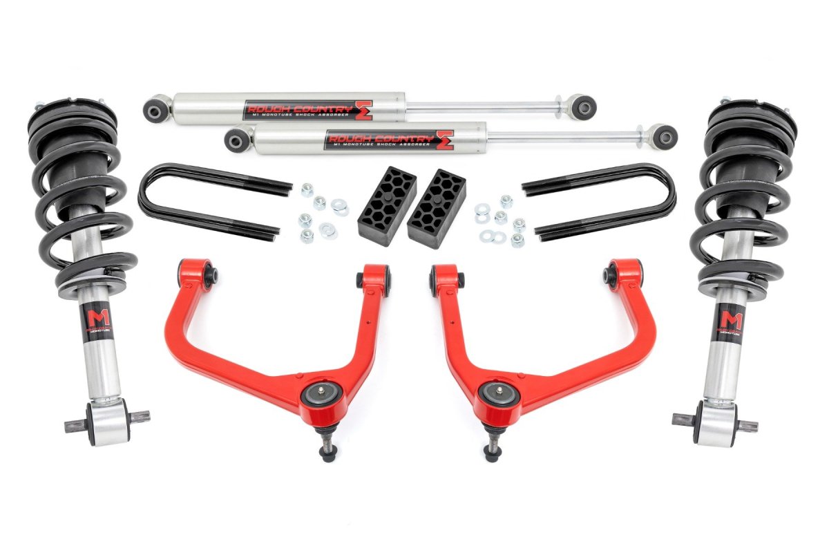 Chevrolet Silverado 1500 Suspension Lift Kit - Rough Country - 3.5 Inch Lift Kit | M1 Struts - 2025+